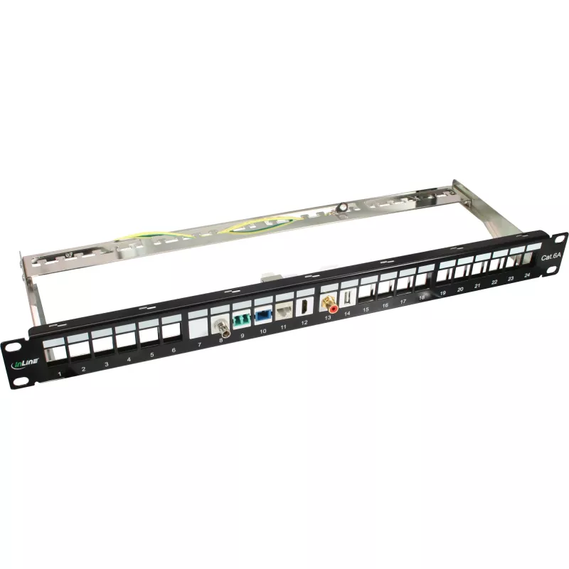 InLine RJ45 Keystone-Modul Buchse-zu-Buchse SNAP-In Cat.6A STP