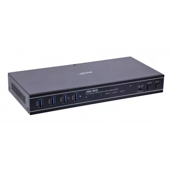 InLine 57885G KVM-Switch Rackmontage Schwarz