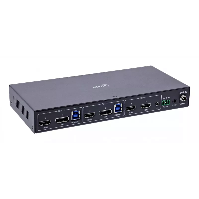 InLine 57885G KVM-Switch Rackmontage Schwarz