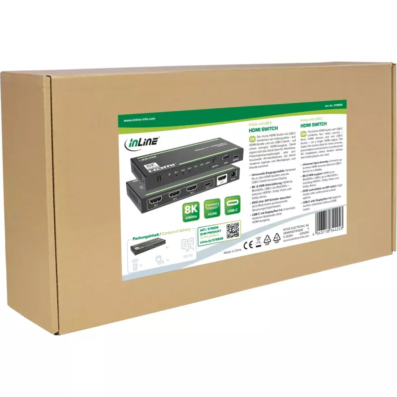 InLine 57885B Video-Switch HDMI
