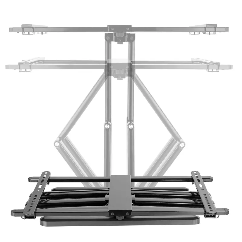 InLine Premium Aluminium-Wandhalterung für Flachbildfernseher 37-80 Zoll Weiß 70 kg