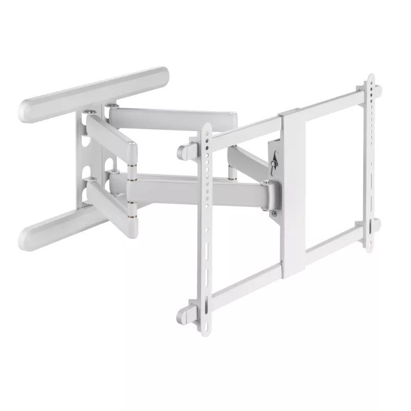 InLine Premium Aluminium-Wandhalterung für Flachbildfernseher 37-80 Zoll Weiß 70 kg