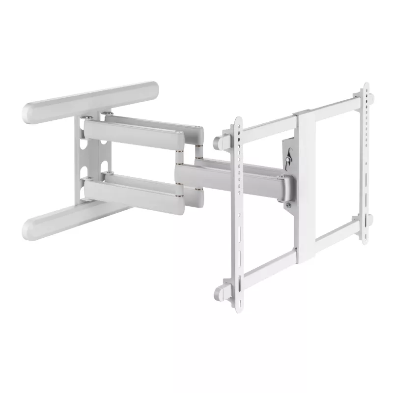 InLine Premium Aluminium-Wandhalterung für Flachbildfernseher 37-80 Zoll Weiß 70 kg
