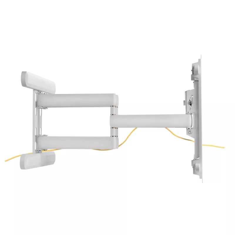 InLine Premium Aluminium-Wandhalterung für Flachbildfernseher 37-80 Zoll Weiß 70 kg