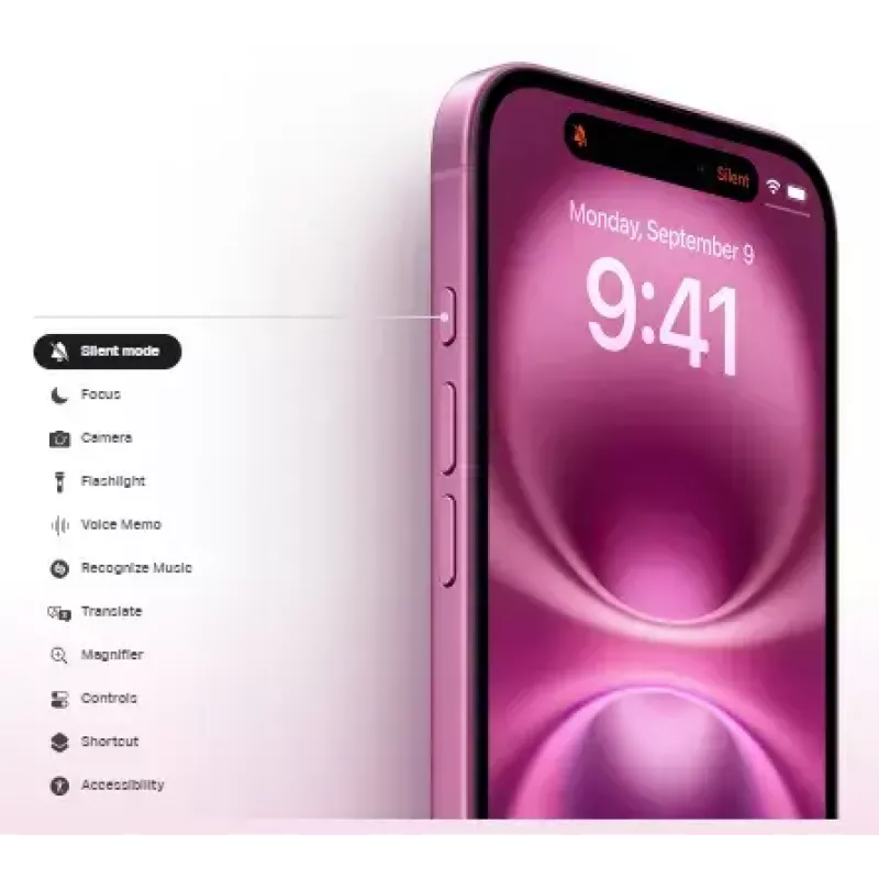 Smartphone Apple iPhone 16 — 6,1 Zoll (15,5 cm), A18, 128 GB, Dual-SIM, 48 MP Dual-Rückkamera, Teal