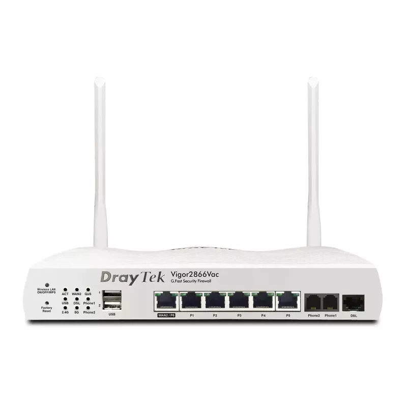 Tischrouter DrayTek Vigor 2866AX Dualband-Wi-Fi 6