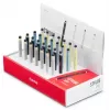 Hama Mini-Stylus-Stift Dunkelblau Hellblau Silber Gelb 95 mm