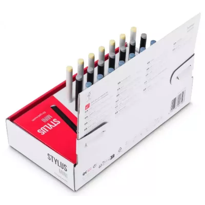 Hama Mini-Stylus-Stift Dunkelblau Hellblau Silber Gelb 95 mm