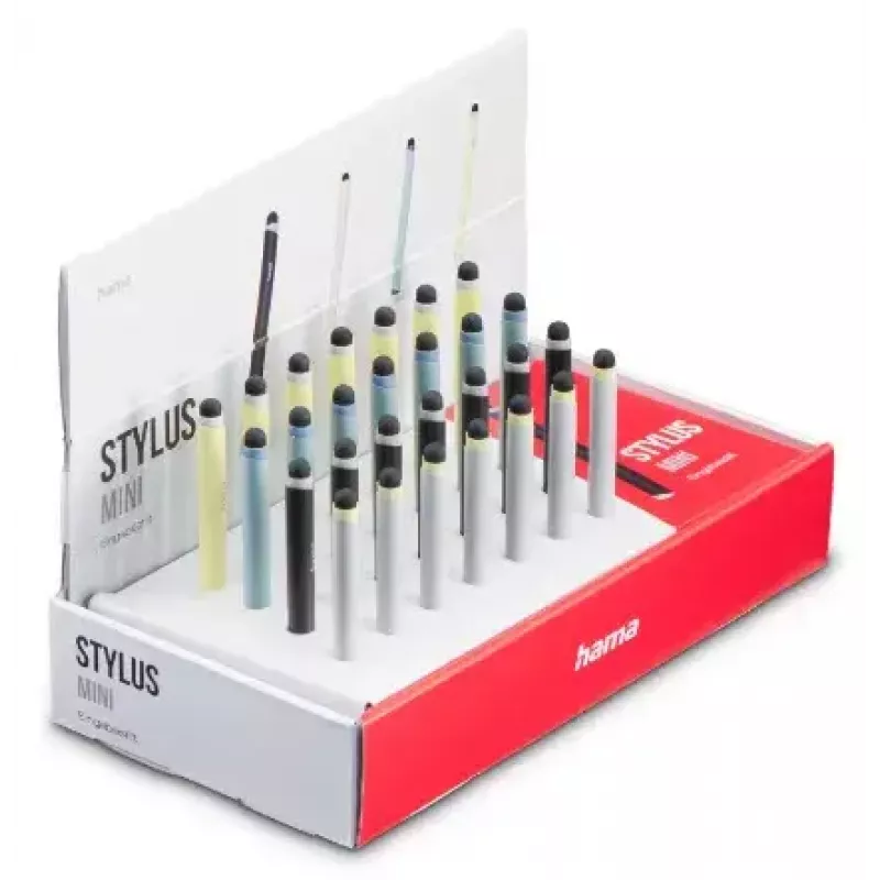Hama Mini-Stylus-Stift Dunkelblau Hellblau Silber Gelb 95 mm