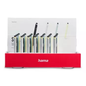 Hama Mini-Stylus-Stift Dunkelblau Hellblau Silber Gelb 95 mm