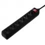 Hama 137265 Steckdosenleiste 3 m 6 AC-Ausgänge Innenbereich Schwarz