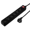 Hama 137265 Steckdosenleiste 3 m 6 AC-Ausgänge Innenbereich Schwarz