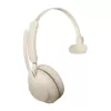 Jabra Evolve2 65 USB-C UC Mono - Beige, Kabellos, Büro/Callcenter, 20 - 20000 Hz, 99,2 g, Headset, Beige