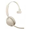 Jabra Evolve2 65 USB-C UC Mono - Beige, Kabellos, Büro/Callcenter, 20 - 20000 Hz, 99,2 g, Headset, Beige