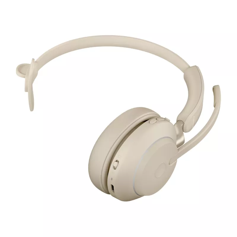 Jabra Evolve2 65 USB-C UC Mono - Beige, Kabellos, Büro/Callcenter, 20 - 20000 Hz, 99,2 g, Headset, Beige