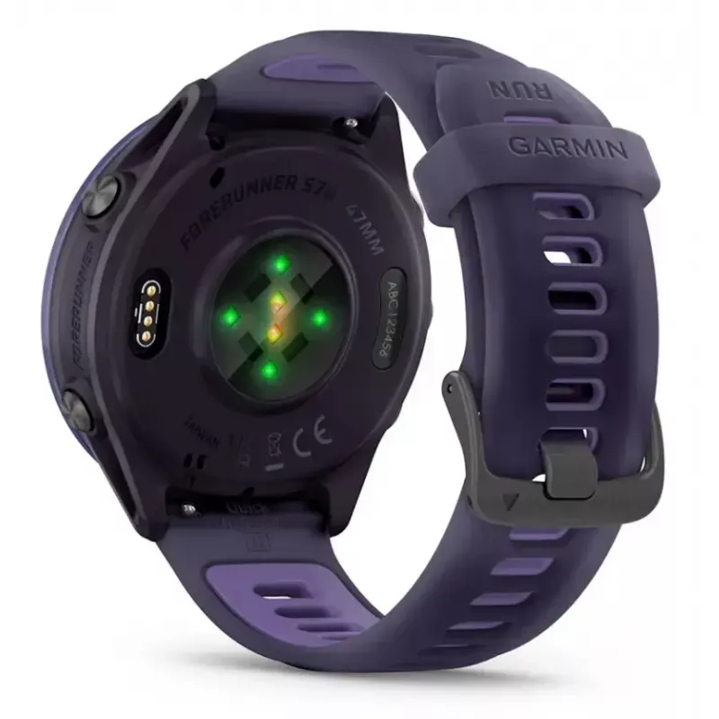 Smartwatch GARMIN Forerunner 570 47 mm — 1.4 Zoll AMOLED 454×454, Touchscreen, Wi‑Fi, GPS, 8 GB, Violett, 50 g