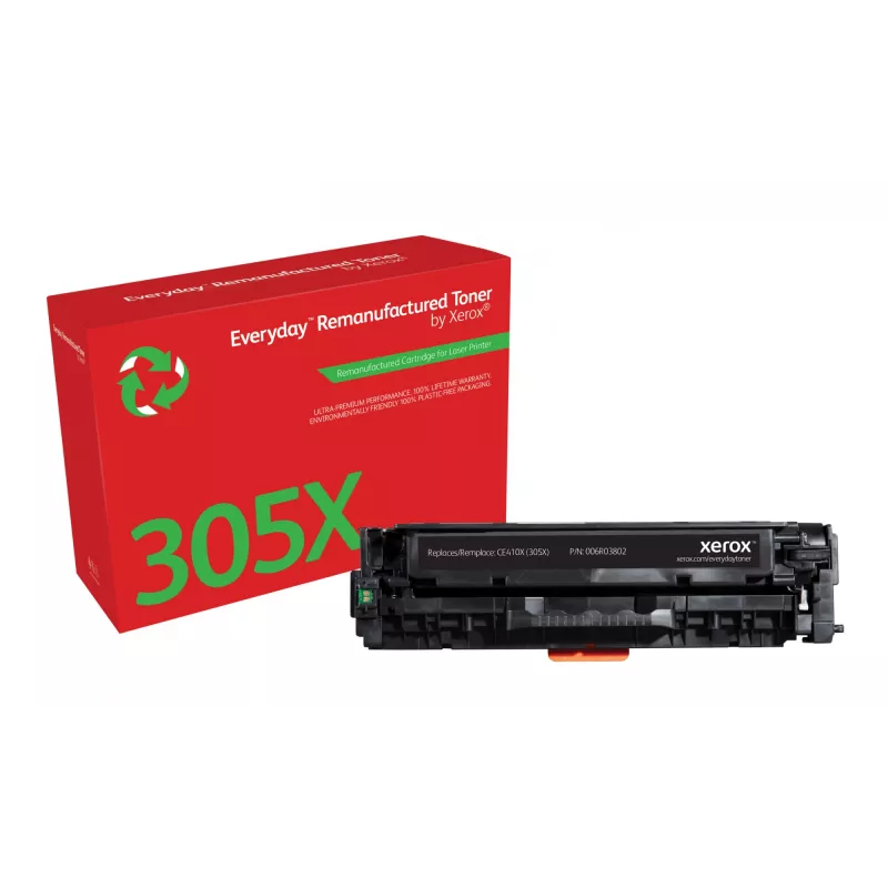 Everyday™ Schwarzer wiederaufbereiteter Toner von Xerox, kompatibel mit HP 305X (CE410X), hohe Kapazität