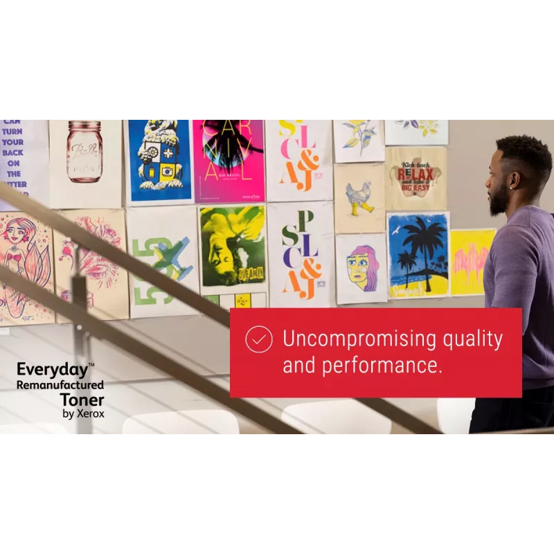 Everyday™ Schwarzer wiederaufbereiteter Toner von Xerox, kompatibel mit HP 130A (CF350A), Standardkapazität