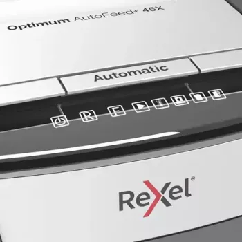 Rexel Optimum AutoFeed 45X Automatischer Partikelschnitt-Aktenvernichter P4