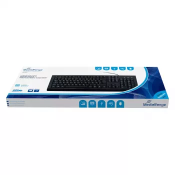 MediaRange MROS101 Office USB QWERTZ German Schwarz Tastatur