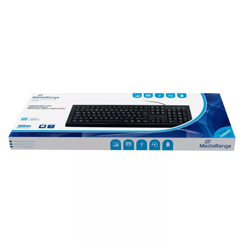 MediaRange MROS101 Office USB QWERTZ German Schwarz Tastatur