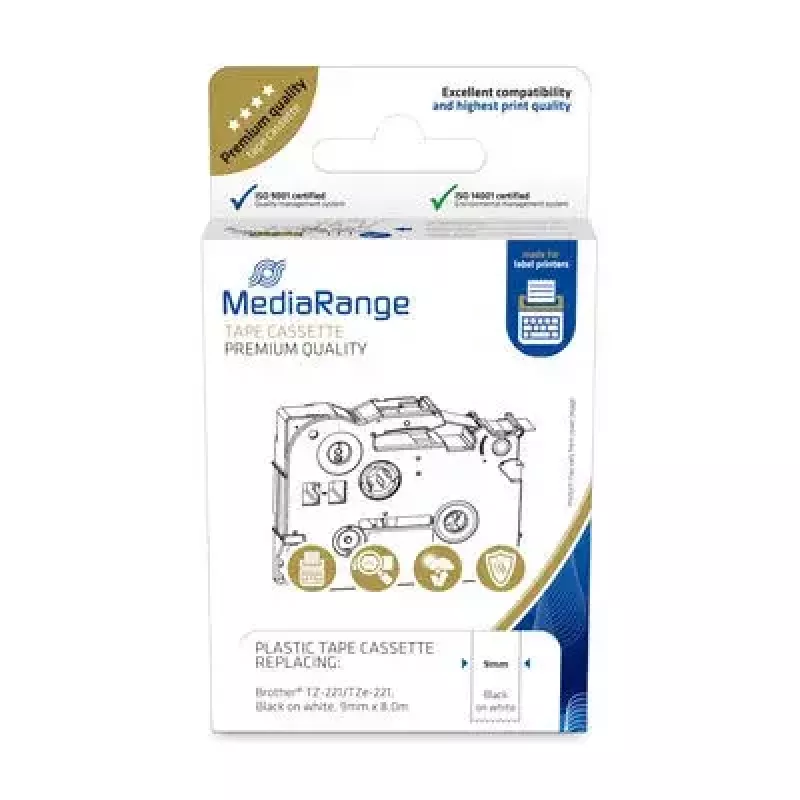 Plastikbandkassette MediaRange TZ-221