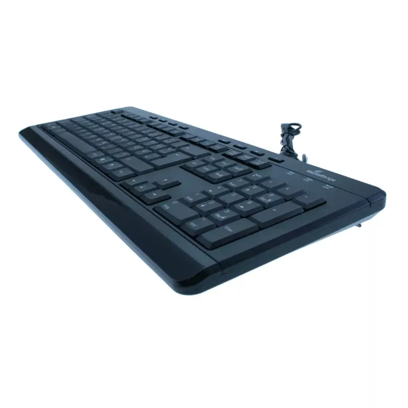 Tastatur MediaRange MROS102 Universal USB QWERTZ Deutsch Schwarz