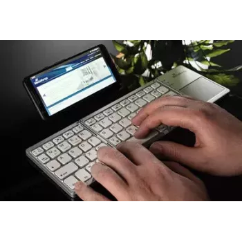 MediaRange MROS133 Office Bluetooth QWERTZ Deutsch Schweizer Silber