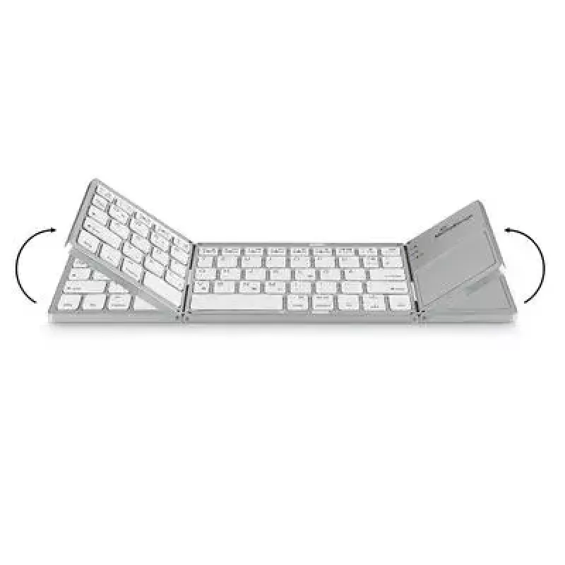 MediaRange MROS133 Office Bluetooth QWERTZ Deutsch Schweizer Silber
