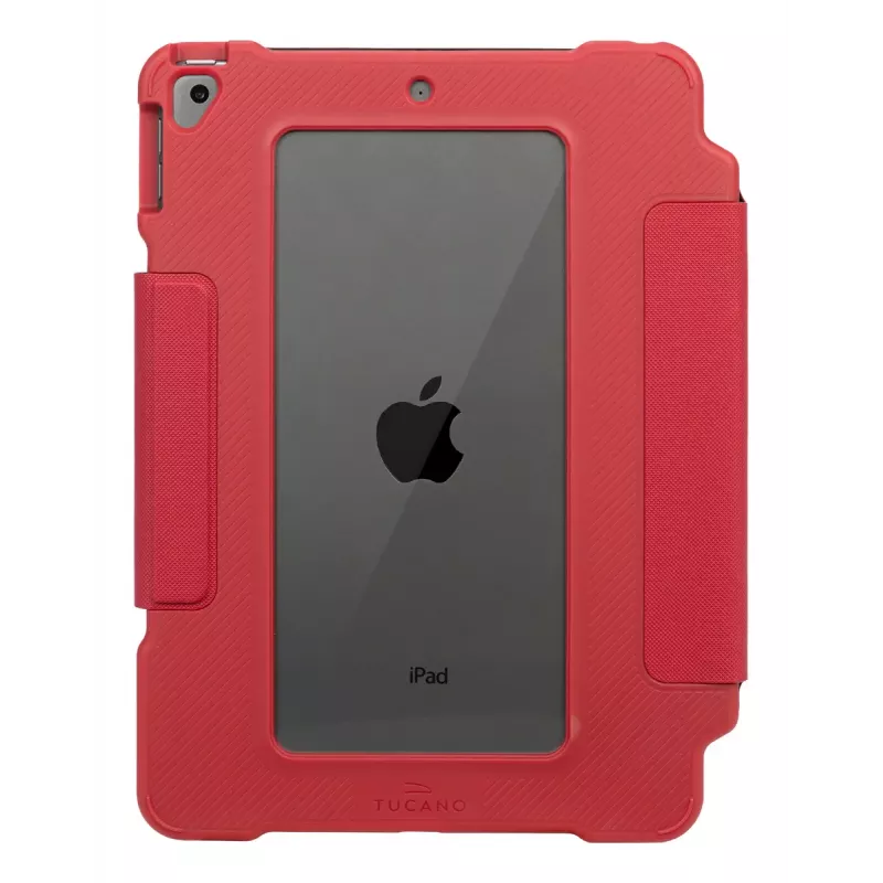 Folio-Bumper-Hülle TUCANO ALUNNO für Apple iPad 10,9 Zoll (7.–10. Gen) – Robust, Rot, 370 g