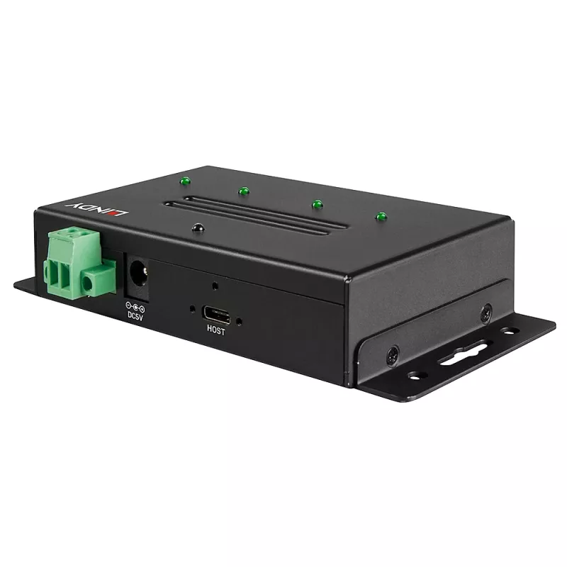 USB Hub Lindy 4 Port USB 3.2 Gen 2 Typ C Metall-Hub