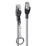 Lindy 3m Cat.6A S/FTP Locking Netzwerkkabel, Grau