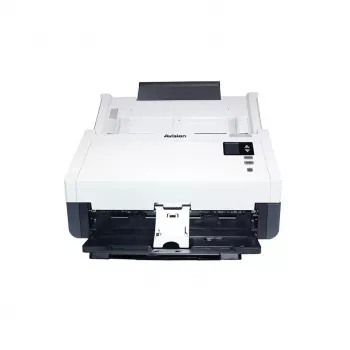 ADF-Scanner Avision AD345GN — A4, 1200 x 1200 DPI, Duplex, 100-Blatt-ADF, CIS, weiß