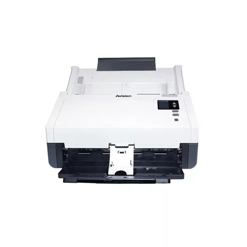 ADF-Scanner Avision AD345GN — A4, 1200 x 1200 DPI, Duplex, 100-Blatt-ADF, CIS, weiß