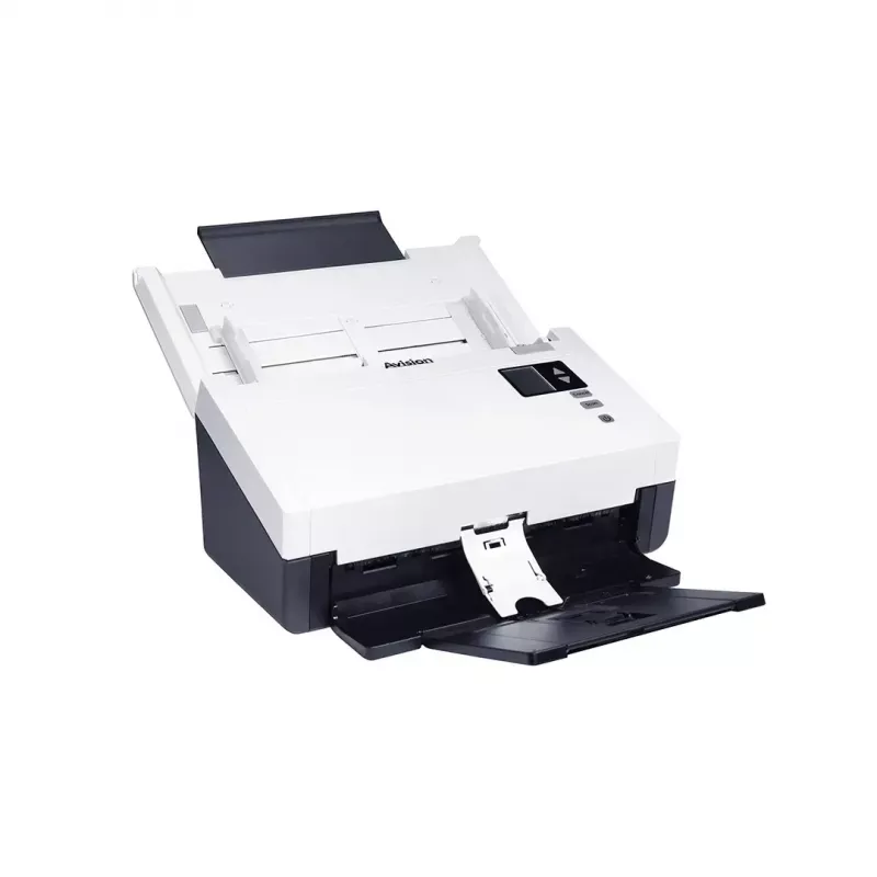 ADF-Scanner Avision AD345GN — A4, 1200 x 1200 DPI, Duplex, 100-Blatt-ADF, CIS, weiß