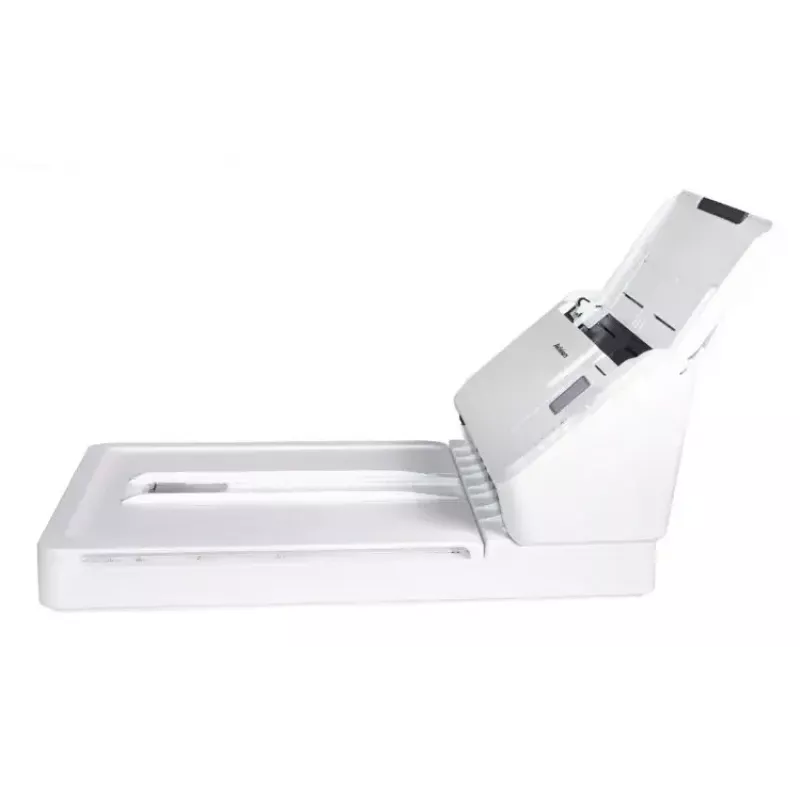 Avision AD340GFN Flachbett- und ADF-Scanner mit 1200 x 1200 DPI, A4, 50-Blatt-ADF, Duplex, Weiß