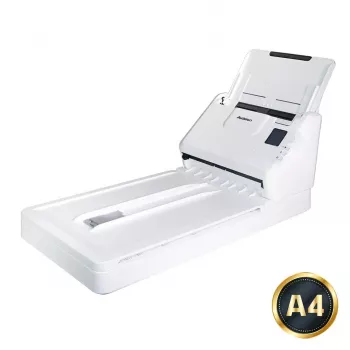 Avision AD340GFN Flachbett- und ADF-Scanner mit 1200 x 1200 DPI, A4, 50-Blatt-ADF, Duplex, Weiß