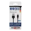 Lightning-Kabel Ansmann 1700-0078 1,2 m Schwarz