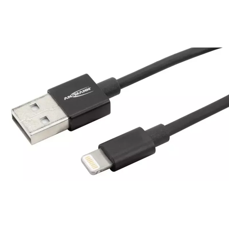 Lightning-Kabel Ansmann 1700-0078 1,2 m Schwarz