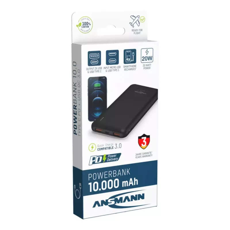 Tragbare Powerbank Ansmann PB320PD 10000 mAh