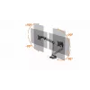 Monitorhalterung Durable 509723 81,3 cm Wand Silber Klemme 8 kg