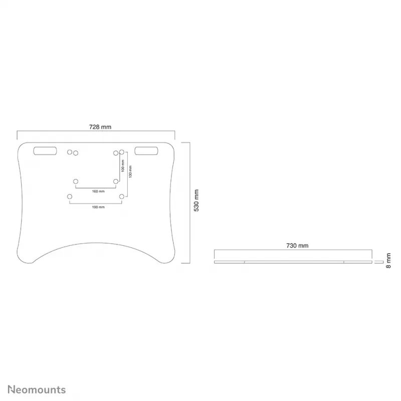 Neomounts PLASMA-M2500FPLATE Bodenplatte
