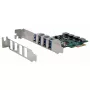 EXSYS 4-Port USB 3.2 Gen 1 PCIe-Karte mit Self-Power 3A Renesas