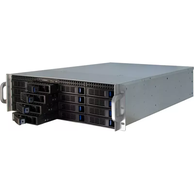 Servergehäuse Inter-Tech 3U-3416 Rack Schwarz