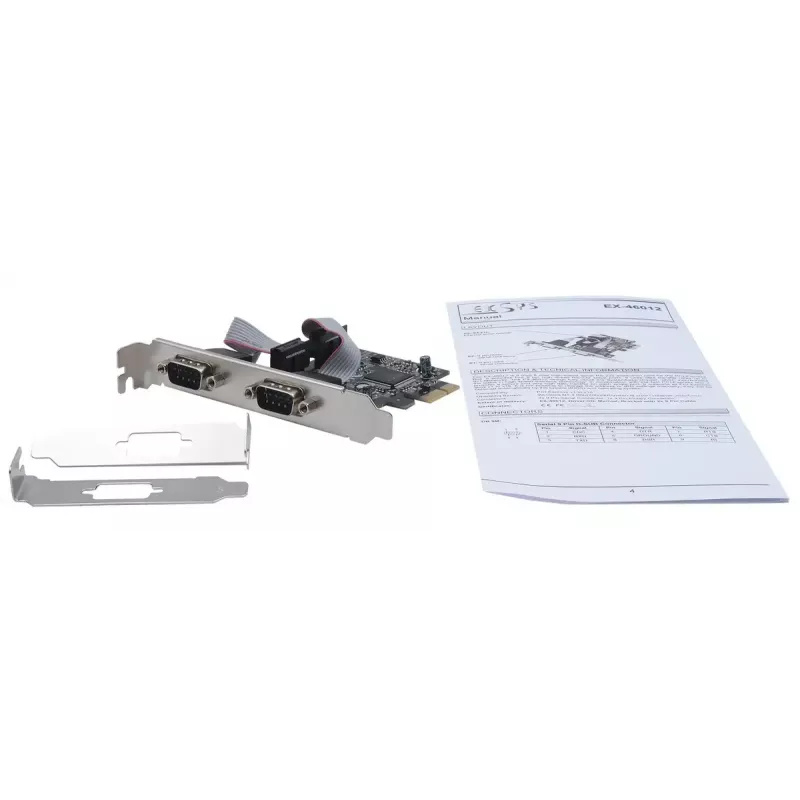Interner serieller Adapter EXSYS EX-46012 PCIe Stecker ASIX MCS9901CV-CC
