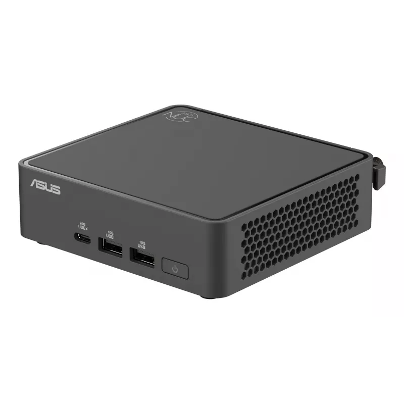 Mini PC barebone ASUS NUC 15 Pro Schwarz 240H — Intel Core Ultra 7 240H, DDR5 bis zu 96 GB, M.2 SSD bis zu 8 TB, Wi‑Fi 7, Bluetooth 5.4