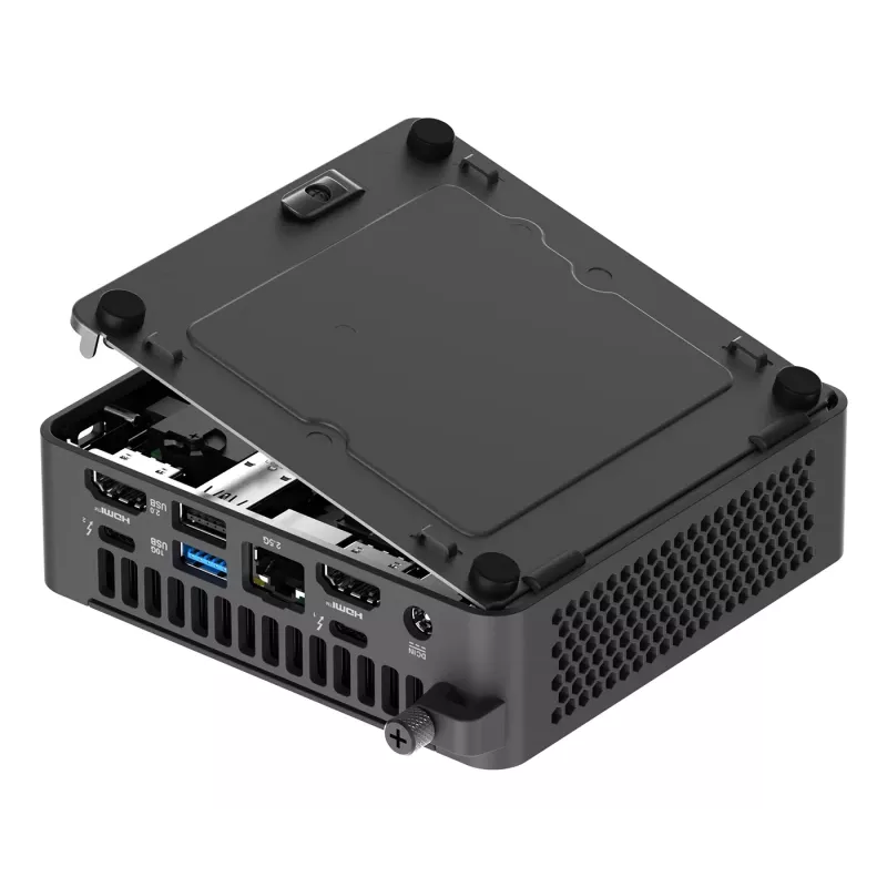 Mini PC barebone ASUS NUC 15 Pro Schwarz 240H — Intel Core Ultra 7 240H, DDR5 bis zu 96 GB, M.2 SSD bis zu 8 TB, Wi‑Fi 7, Bluetooth 5.4