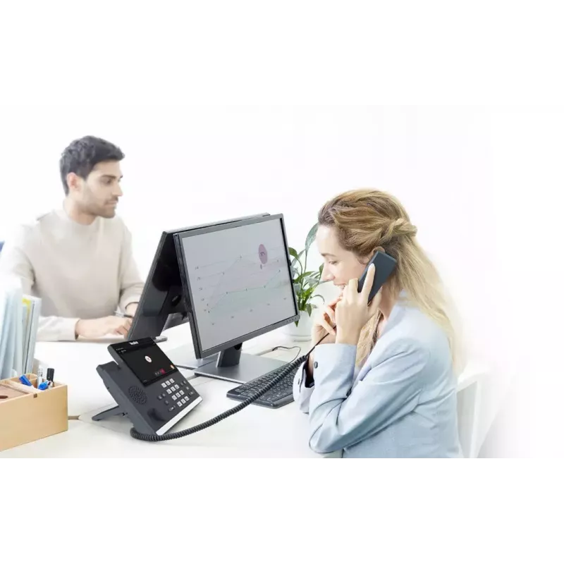 IP Phone Yealink MP56 Microsoft Teams Edition — 7 Zoll kapazitiver Touchscreen, Android, Gigabit Ethernet, PoE, Bluetooth, kabelgebundener Hörer