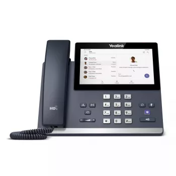 IP Phone Yealink MP56 Microsoft Teams Edition — 7 Zoll kapazitiver Touchscreen, Android, Gigabit Ethernet, PoE, Bluetooth, kabelgebundener Hörer