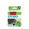DYMO Authentic D1 Labels | Schwarzer Druck auf rotem Band | 9 mm x 7 m | Selbstklebende Etiketten für LabelManager Etikettendrucker | Hergestellt in Europa